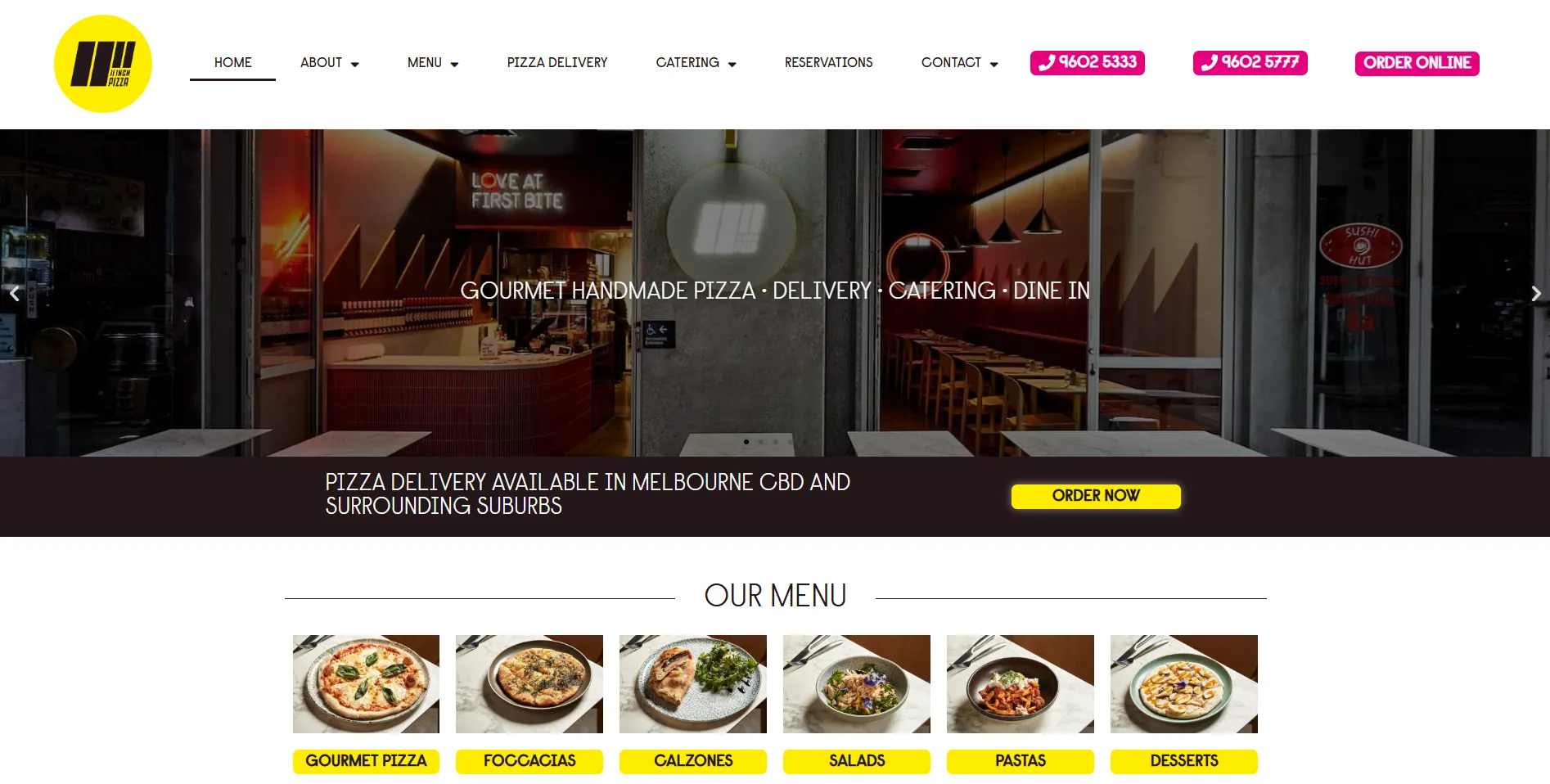 Finer Pizza website project