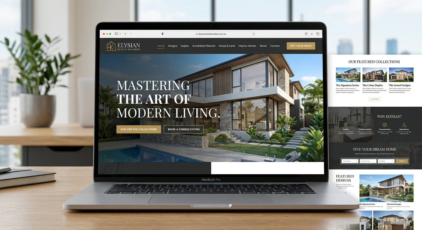 Elysian Estate Builders website project